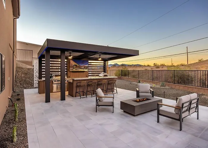 Ferienhaus Modern Havasu Escape Luxury Pool And Gourmet Grill With Fire Pit